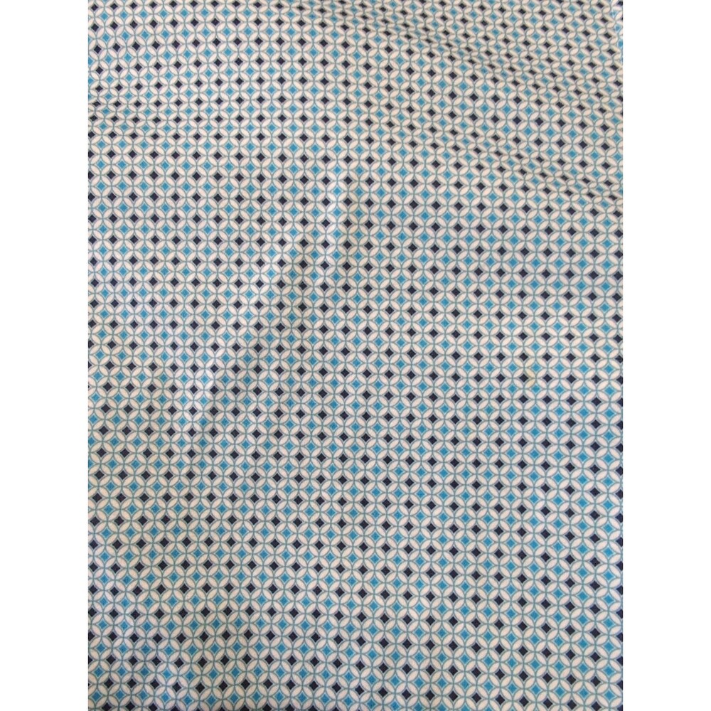 2pk Lot Buttercloth Mens L Regular Fit Dress Shirt Blue Geometric Cotton Button - Picture 4 of 9